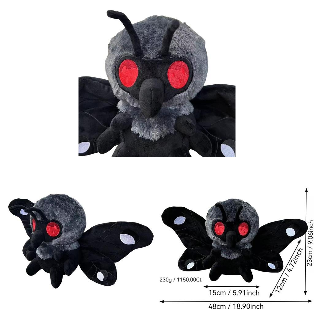 Mothman Plush Toy Cartoon Animal Soft Stuffed Doll For Gift And Collection