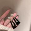 Silver Needle Mori-Style Statement Stud Earrings - High-End European & American Fashion for Women