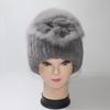 Iarnă femei 100% naturală șapcă din blană de iepure Rex, doamnă, caldă, autentică, șapci de blană de iepure Rex, bune, elastice, pălării din blană reală, căciuli calde