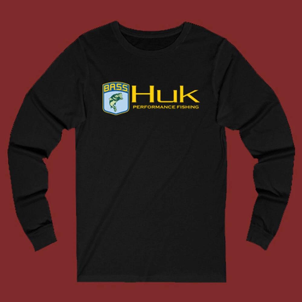 HUK BASS Fishing Black Size S-2XL S