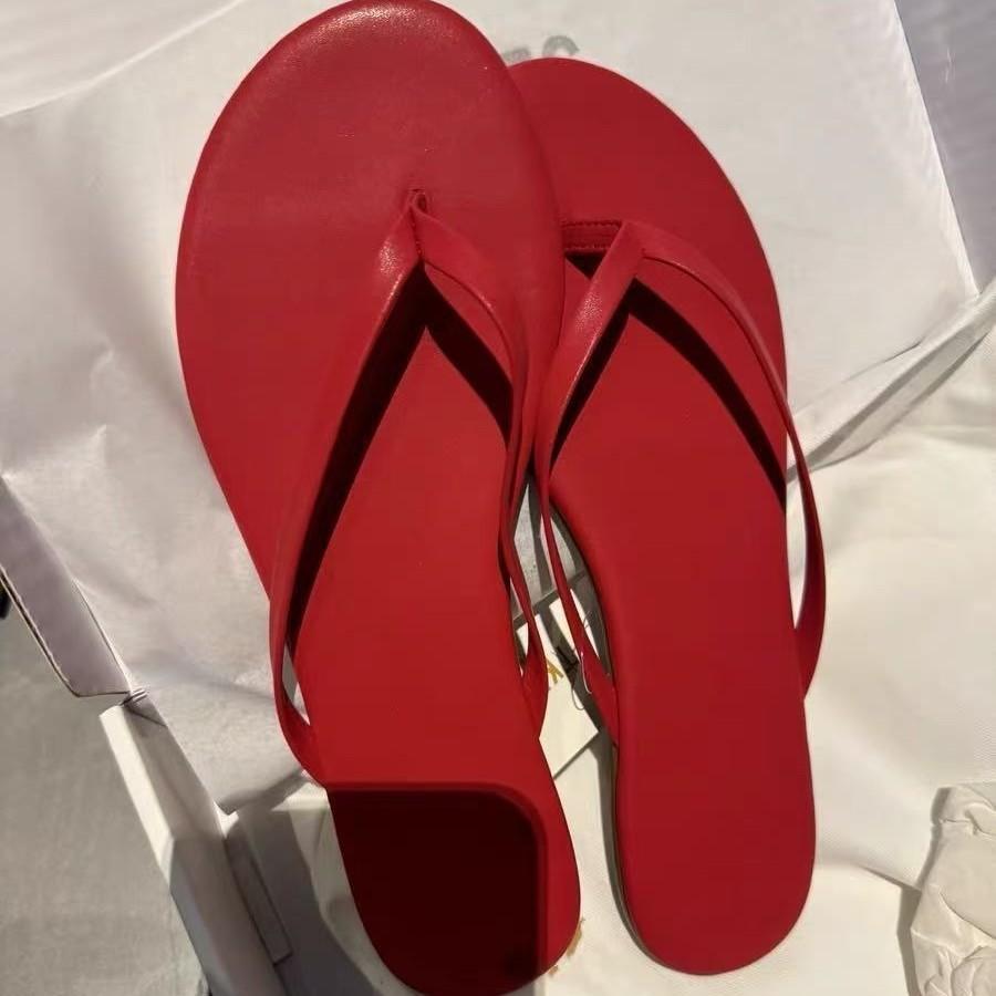 Sheepskin version of simple toe flip-flops women wear expensive flat bottom half slippers sandals