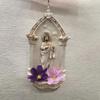 Resin Catholic Sant Judas Tadeo Holy Water Font for Entrance Home Wall Hanging Religious Gift Sant Jude Holy Water Font