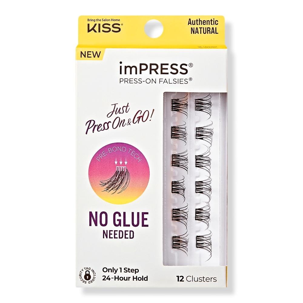 

Kiss ImPress Press On Falsies ресницы кластеры подлинные натуральные 12 Ct