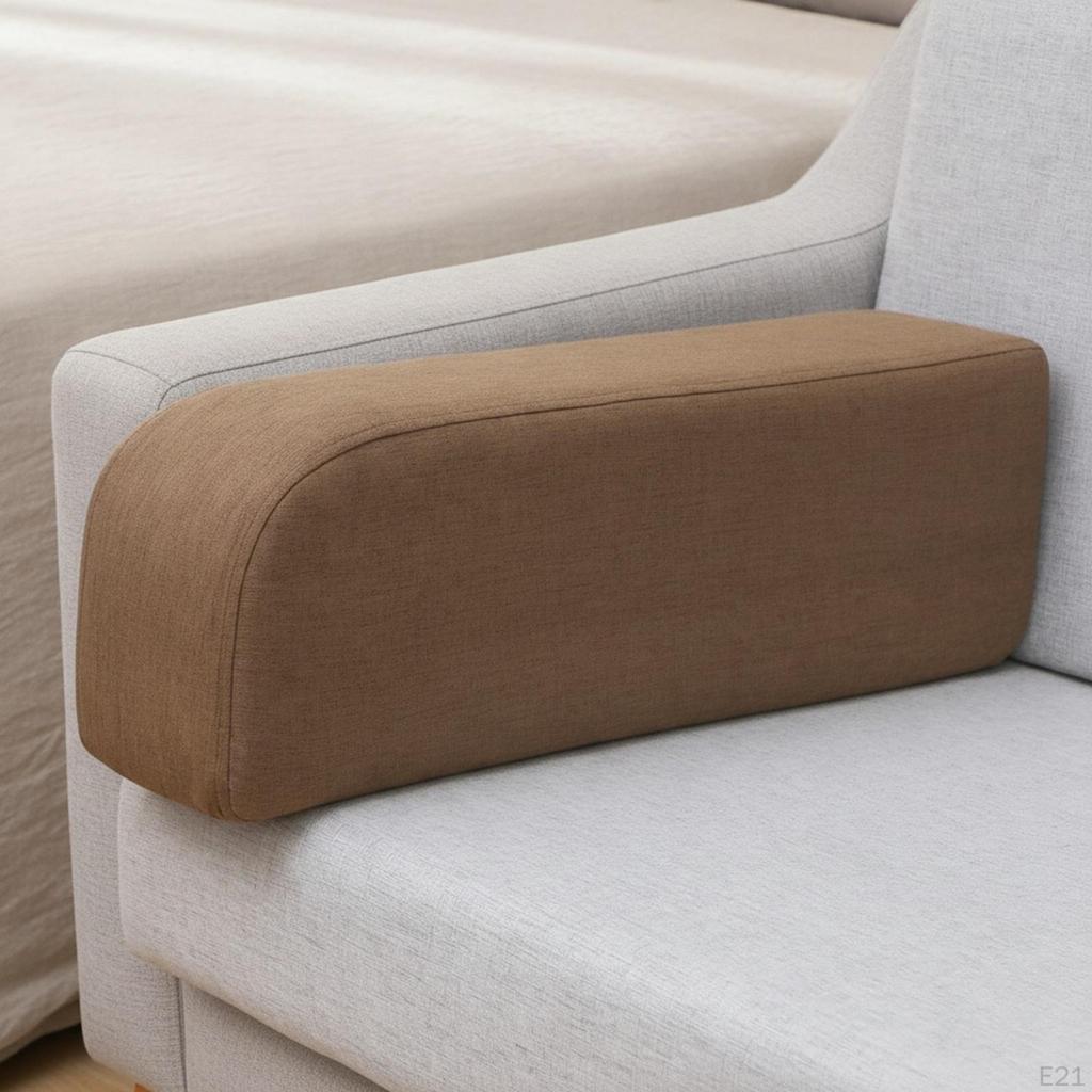 Supportive Curved Armrest Cushion Lightweight Sofa Pillow Compact Couch