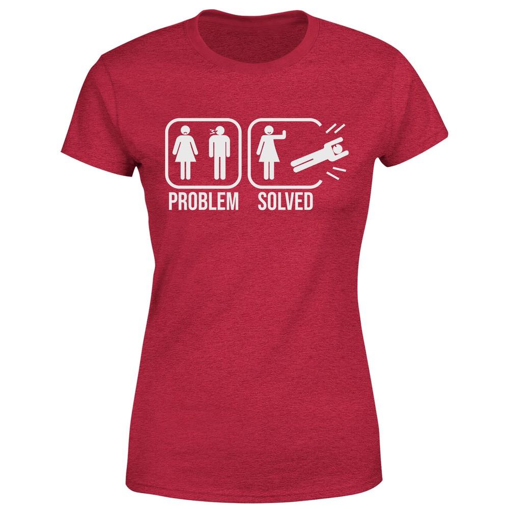 

Problem Solved Womens T Shirt Funny Ladies Divorced Hialrious Tee Top 4XL