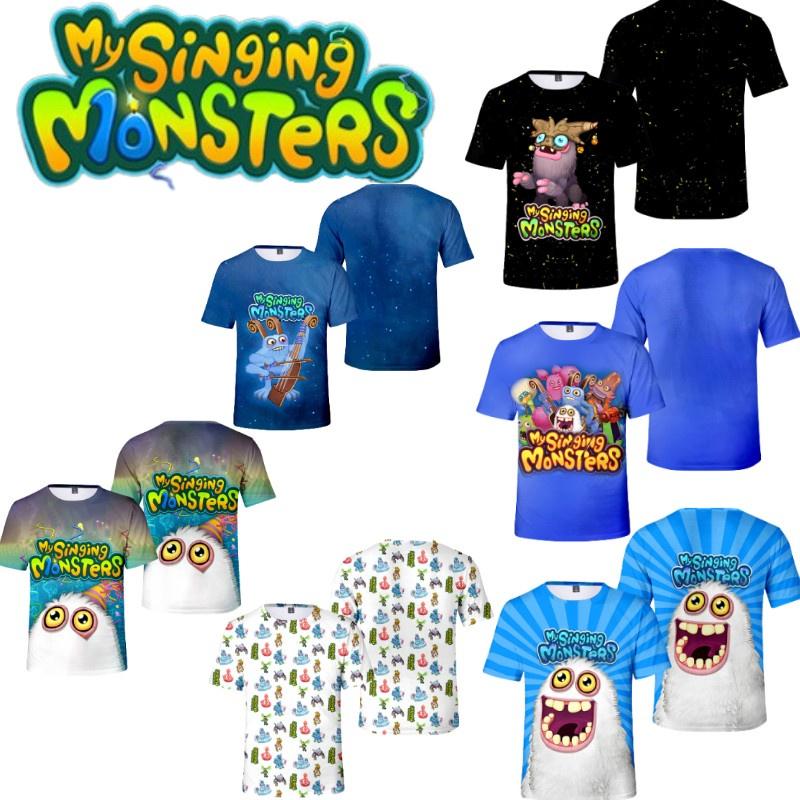 My Singing Monsters Summer T-shirt With Digital Print For Teenagers