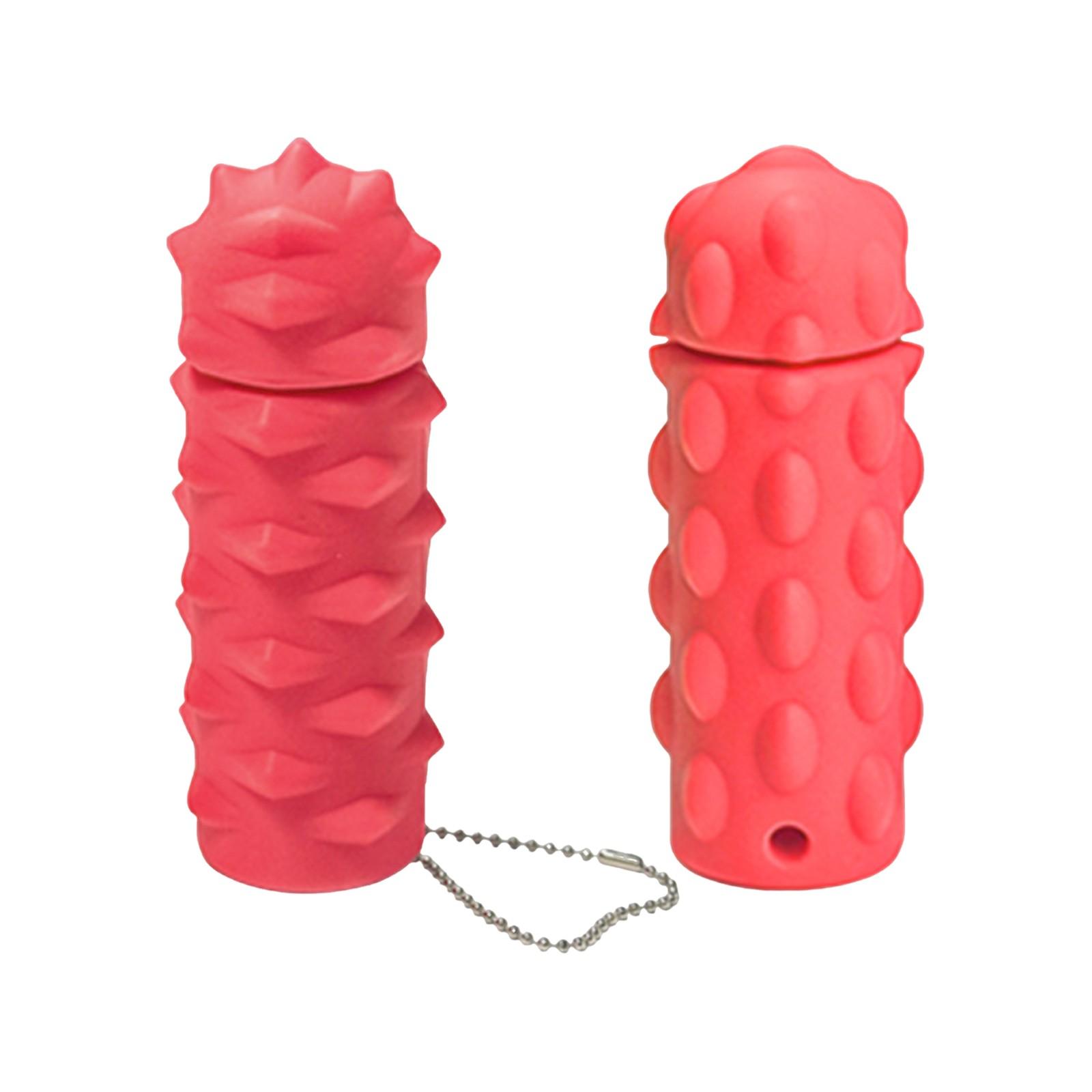 

Силиконовый декомпрессионный массажер, Вращающийся сенсорный декомпрессионный массажер One Size красный