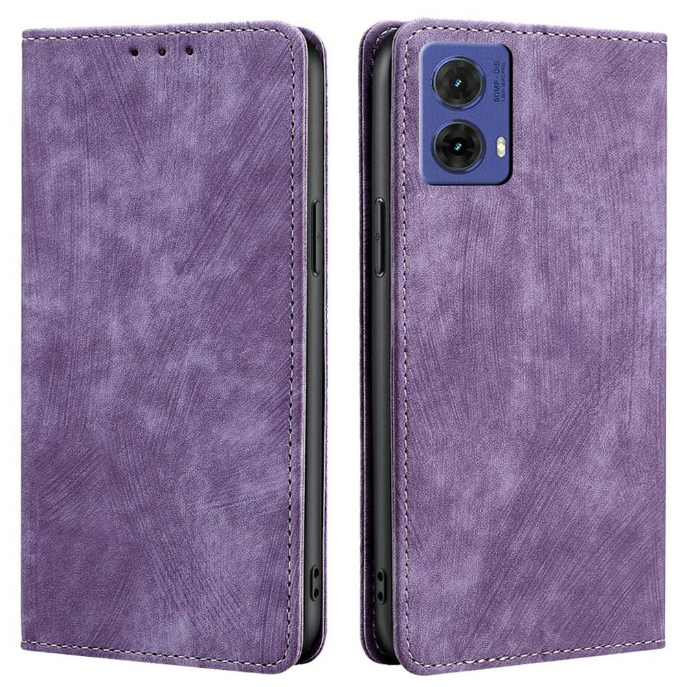 Pro Motorola Moto G85 5G/S50 Neo 5G Pouzdro RFID Blokující Peněženka Kožený Kryt na Telefon