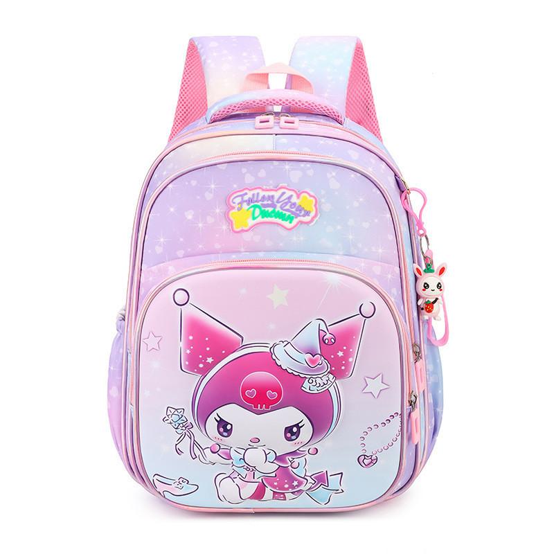 Adorable Cartoon Kids Backpack Cute Oxford Fabric Book Bag For Girls And Boys