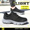 Light Breathable Sneaker Safety Shoes Men For Work Puncture-Proof Protective Male Outside Construction Steel Toe Footwear