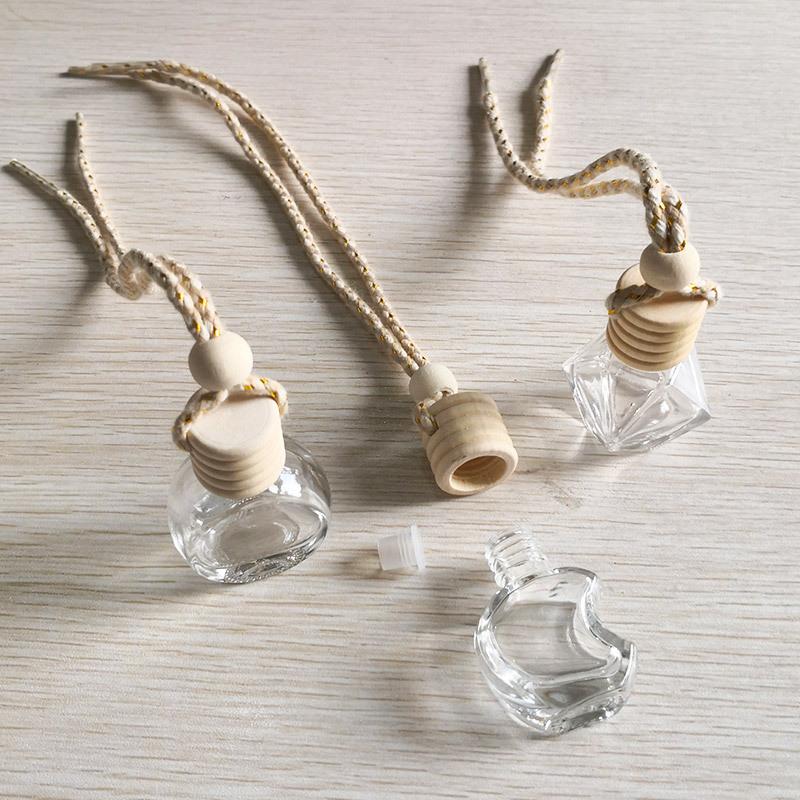 Glass Bottles Car Air Freshener Hanging Perfume Pendant Bottle Auto Essential Oils Perfume Bottle Diffuser Automobiles Ornaments