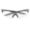 Outdoor Sunglasses Windproof UV Protection TR Ergonomics Riding Sunglasses for Hiking Children Black Frame Transparent Lens