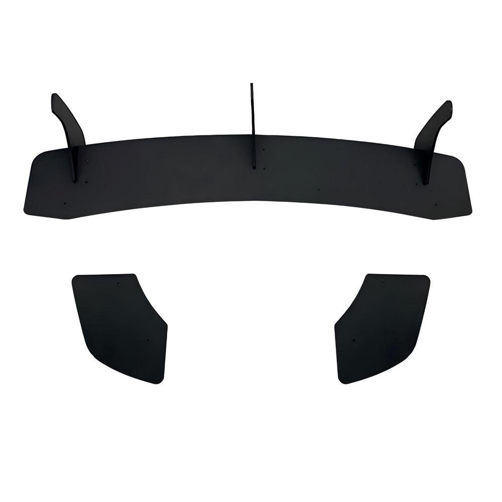 Car Rear Bumper Diffuser Exhaust Bracket 3 Fins Boot Splitter Guard Spoiler Plate Lip Auto Parts For VW Scirocco R 2008-2016