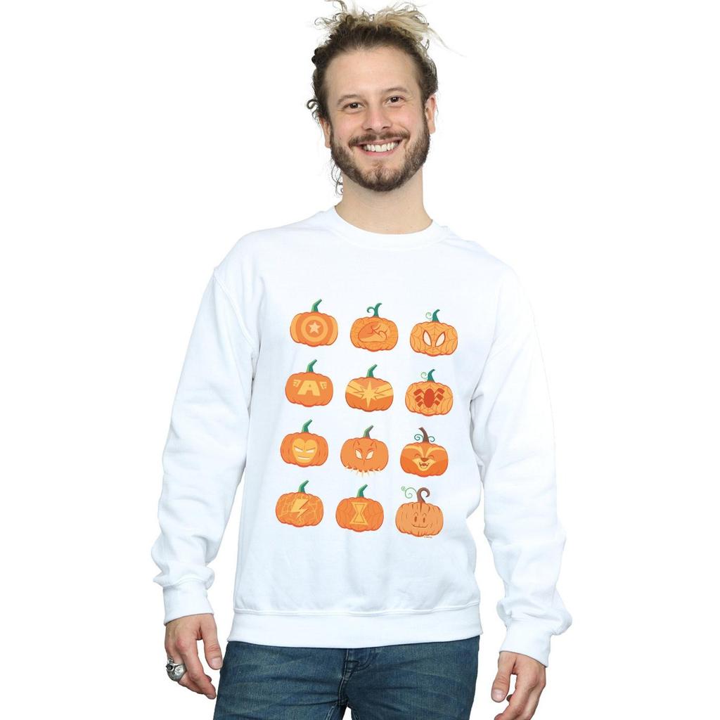 Marvel Mens Avengers Halloween Pumpkin Sweatshirt