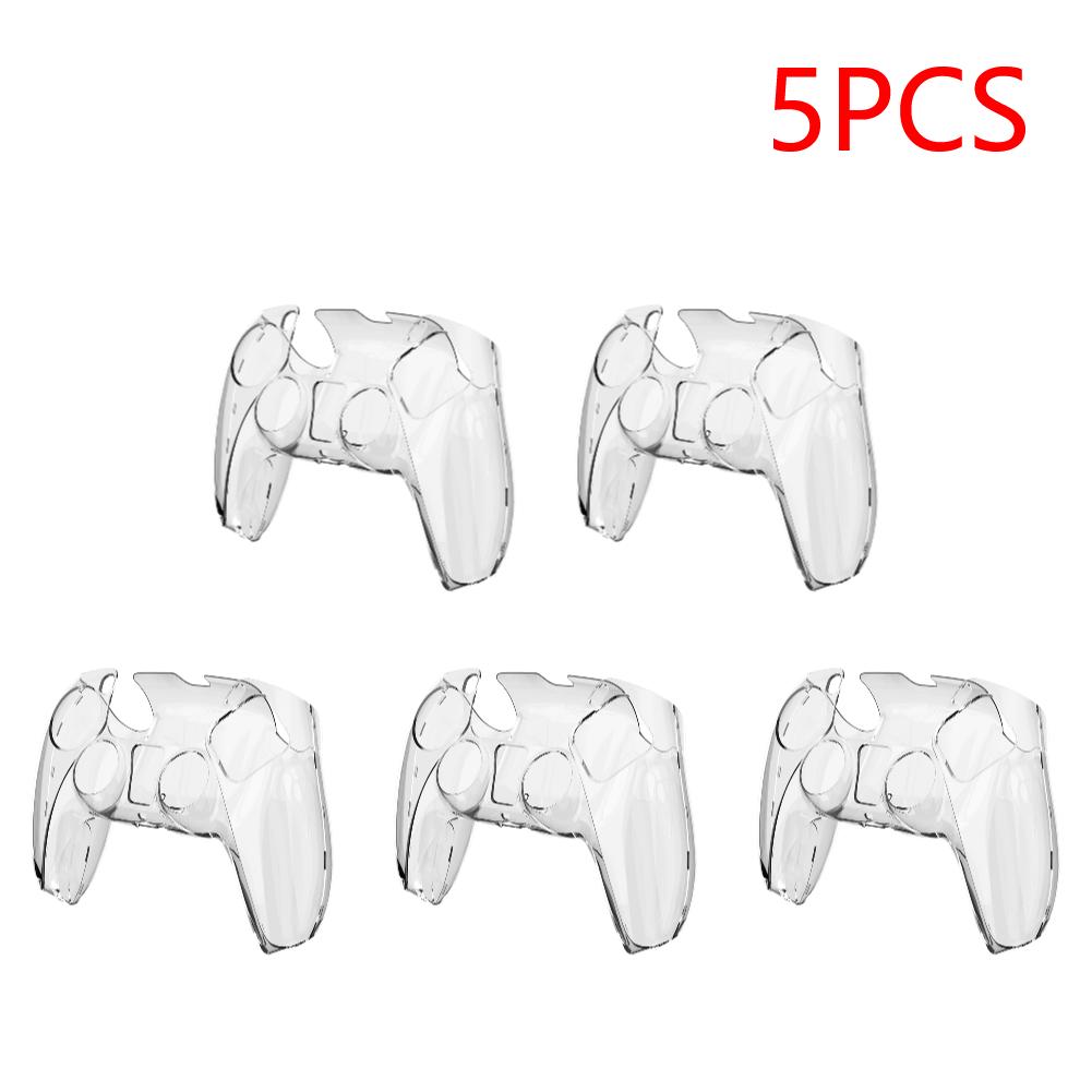 Clear Cover Case Protector Skin for PS5 Controller Transparent PC Cover Skin for PlayStation 5 Controller Accessories