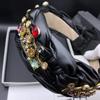Light Luxury Women's Colorful Wide-Brimmed Headband - Fashionable and Versatile for a Sleek Look and White Hair Coverage