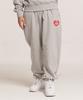 CREAM SODA LAB Human Highlight Heart Jogger Pants Gray Red