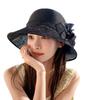 Summer Ladies Elegant Organza Flower Pot Hat Outdoor Outing Shading Sun Protection Cool Fisherman Hat Tide