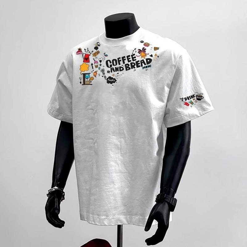 

Свободная летняя футболка с коротким рукавом и круглым вырезом для мужчин, простой стальной логотип, универсальная повседневная футболка с коротким рукавом 3XL