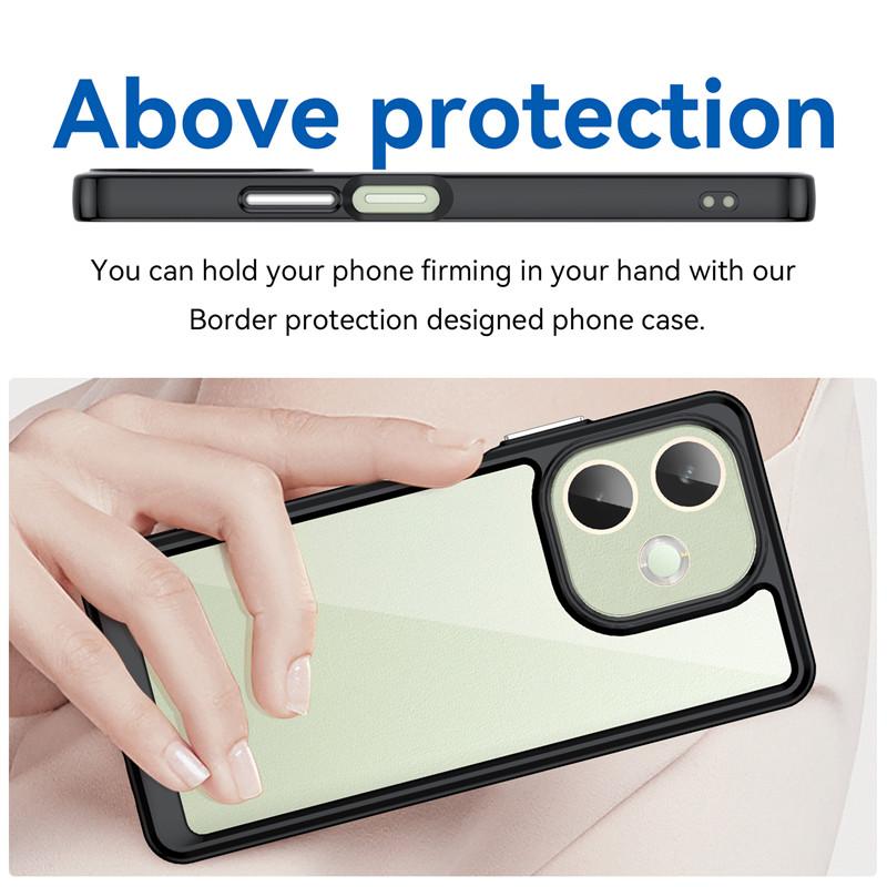For oppo A5 Pro 5G Global Case oppo A5 Pro 5G Global Cover TPU Clear PC + Silicone Shockproof Protective Cover oppo A5 Pro 5G