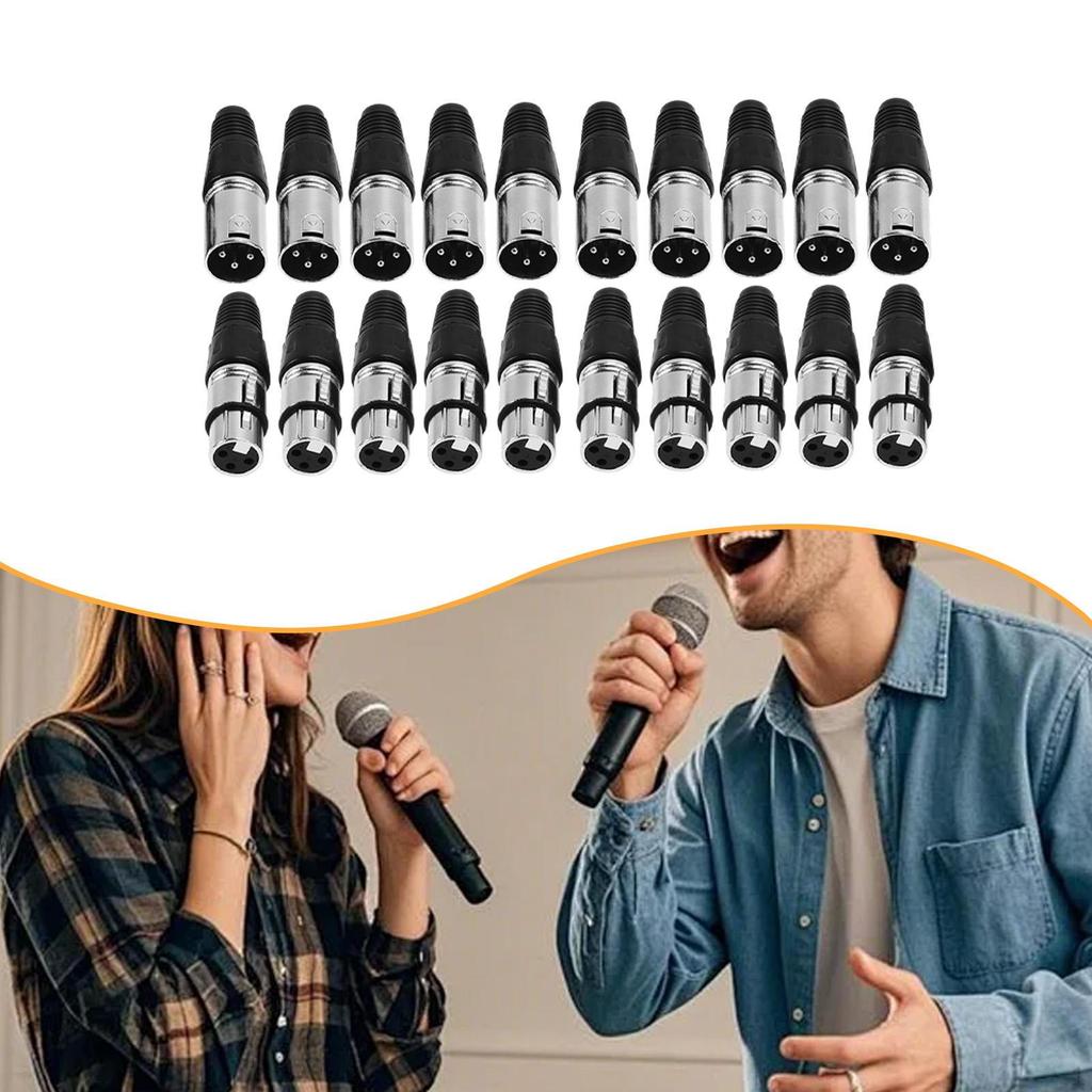 Mikrofonkabel Stecker Anschluss 3-Pin XLR Einfache Installation Ersatzteile Audio