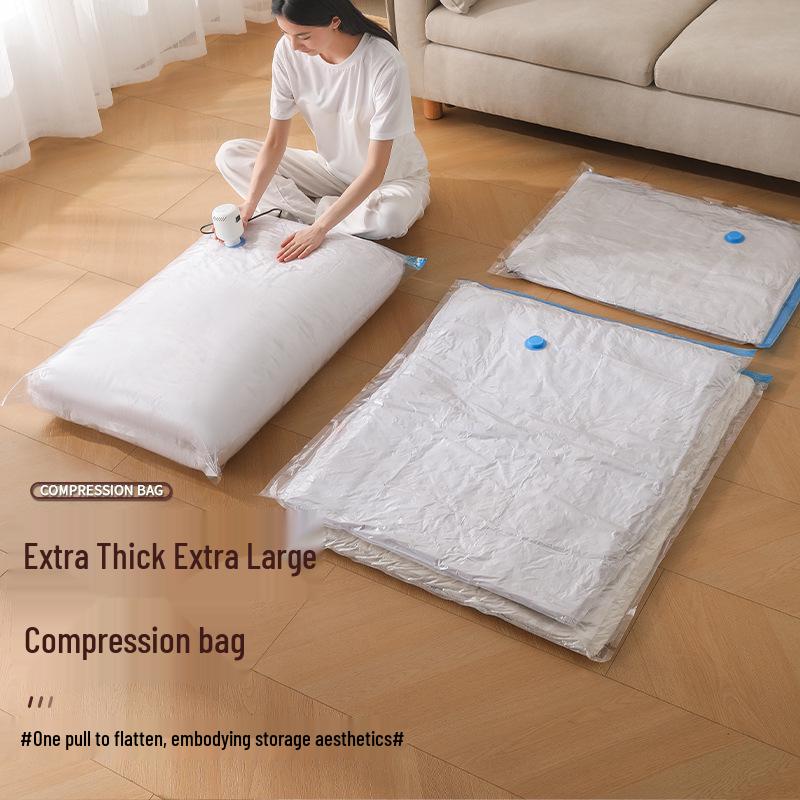 Thickened Vacuum Storage Bags for Clothes and Quilts - Large Capacity Household Organizers