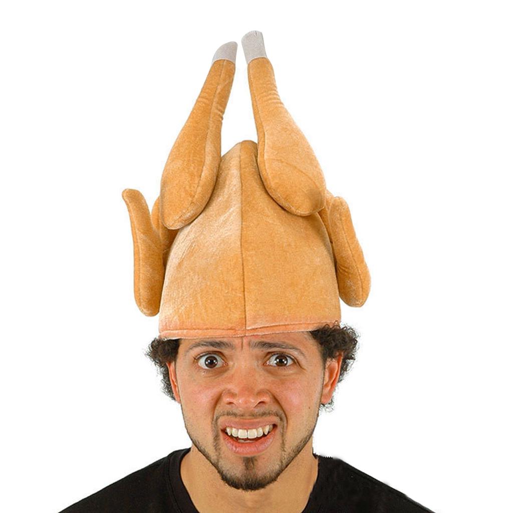 3pcs Thanksgiving Hat Plush Roasted 