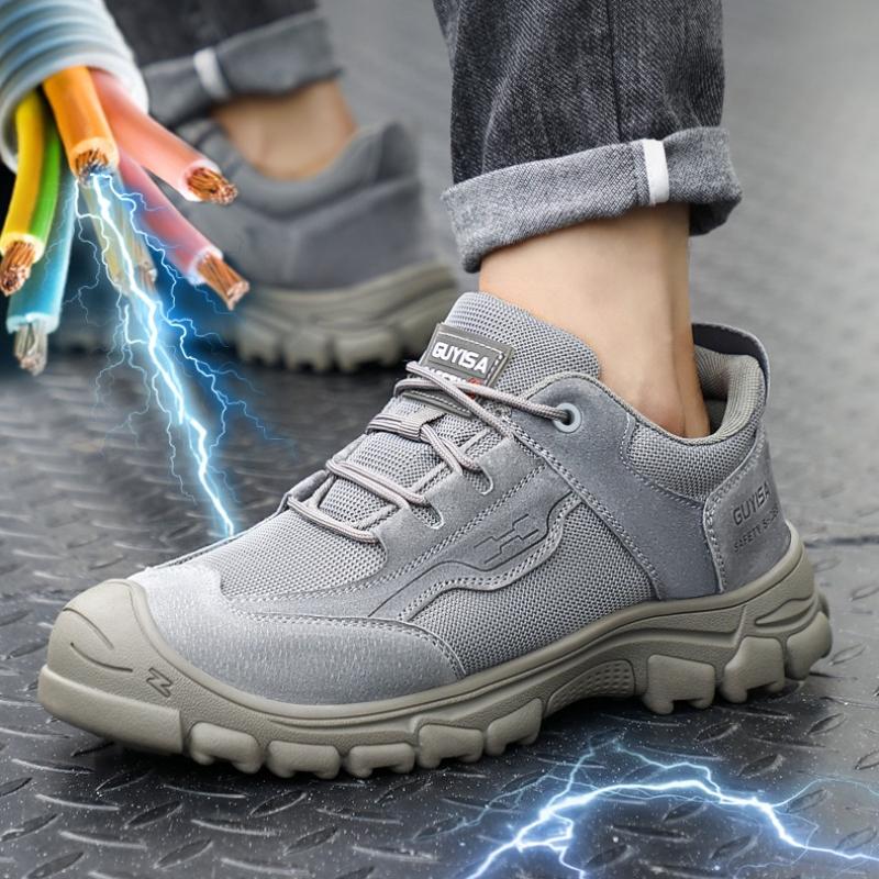 Man Insulation Shoe Anti-impact Anti-puncture Safety Shoe Anti-slip Wear Comfortable Safety Protection 10KV Electrician Sneakers