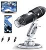Sumeber 1080p HD Microscope for iPhoneAndroid PC, 50-1600X 8 LED USB Digital Microscope, 2MP Wireless Super HD Endoscope Camera, Compatible with All