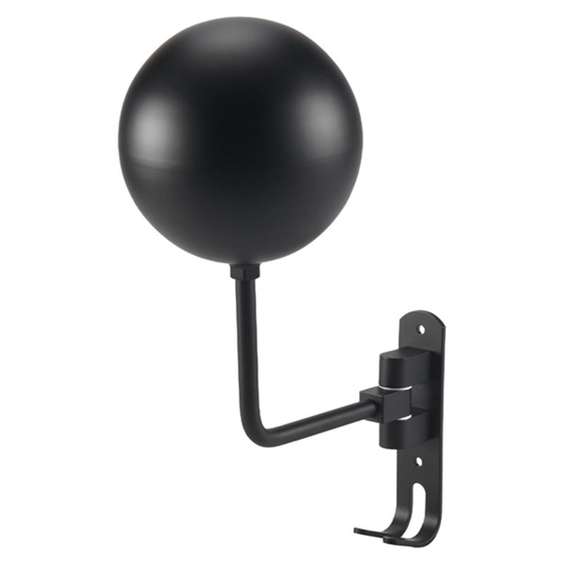 Classy-180° Motorcycle Helmet Rack, Rotation Metal Helmet Holder Wall Mount, Helmet Holder Bike With 2 Hooks Helmet Hanger