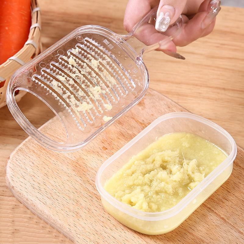 

Ginger Garlic Grinder Mud Grinder With Container Ginger Paste Garlic Paste Yam Complementary Food Making Tool Household Kitchen 1pcs