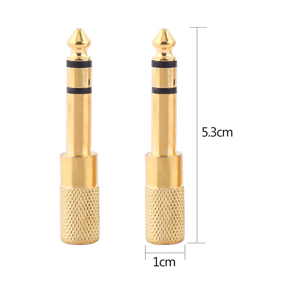10PCS 6.5mm 1 4 Inch Male To 3.5mm 1 8 Inch Female Stereo Audio Plug Headphone Mic Jack Adapter