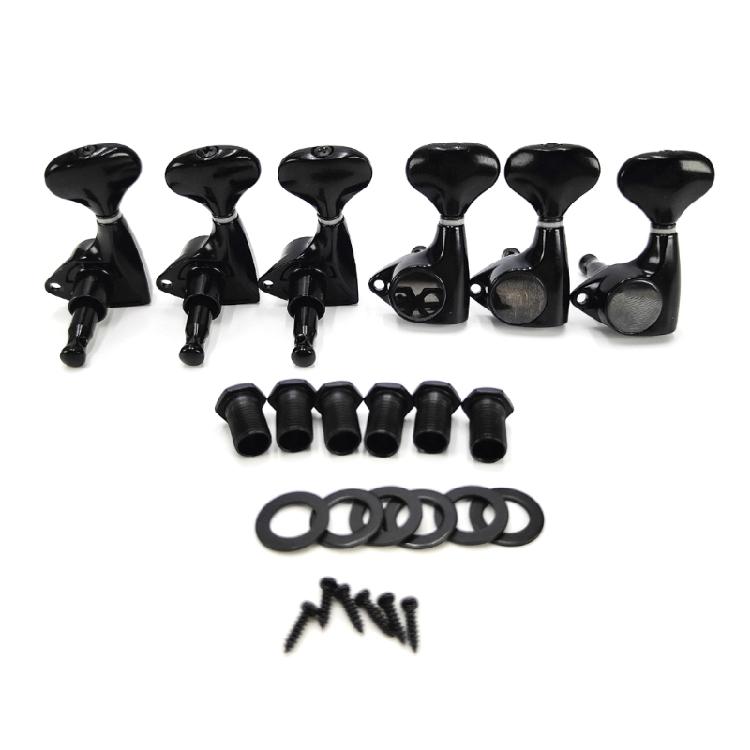 6PCS Guitar Tuning Pegs Guitar Repairing Component Suitable for Acoustic and Electric Guitars with Metal Construction