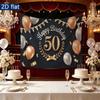 Party Backdrop Birthday Confetti 50Th Photo Booth Background Front Door Decor