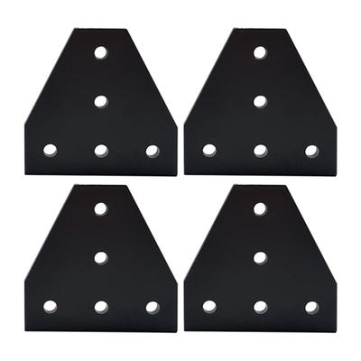 4Pcs Aluminum Corner Bracket Plate Corner Angle Plate Aluminium Profile Connection Plate 3D Printer Frame Building