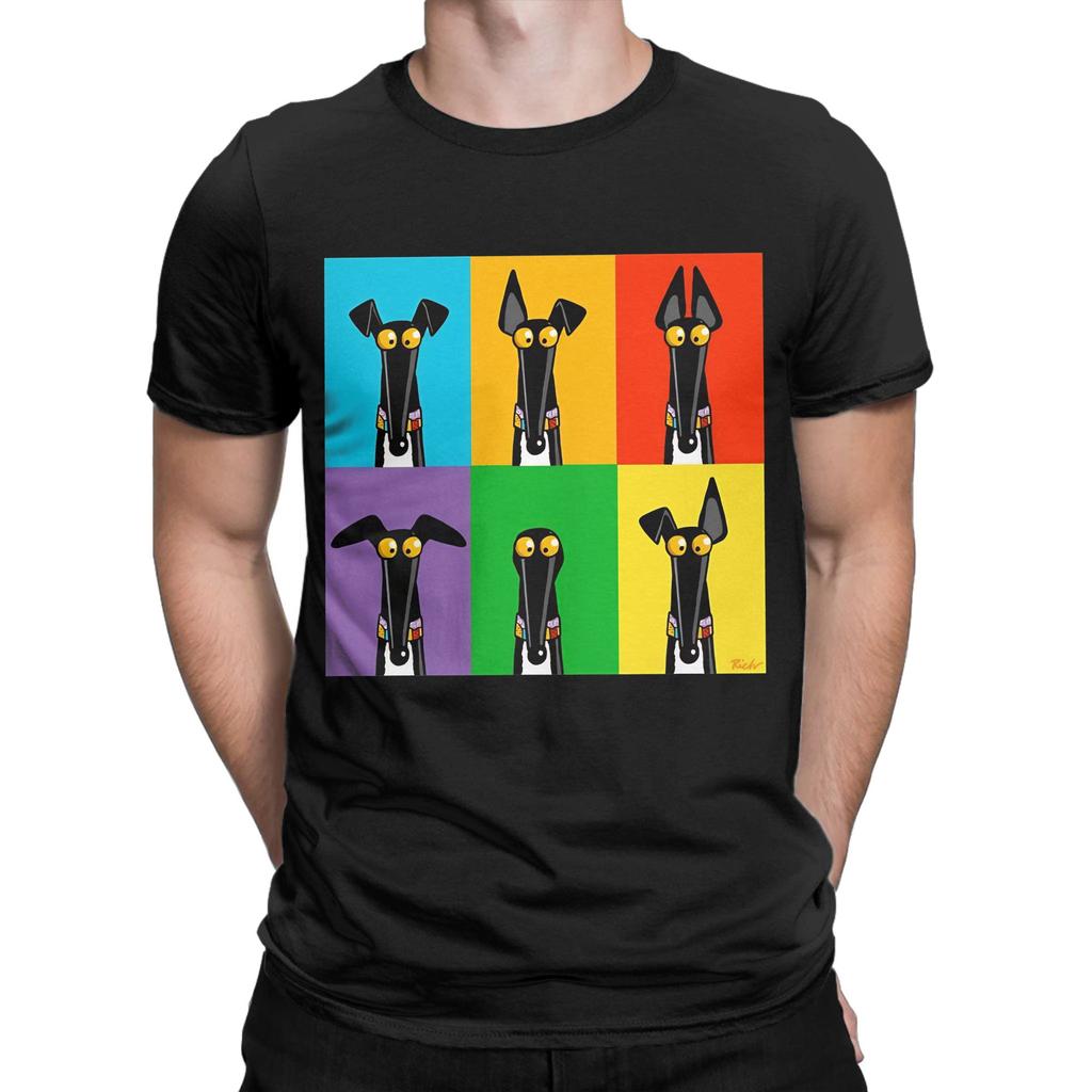Greyhound Semaphore Funny Graphic 100 Cotton TShirt whippet Tees Tops For Unisex