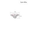 3/5pcs Stainless Steel Sink Strainer Anti-blocking Round Shape Sewer Outfall Drain Filter Hair Clean Up Mesh Trap