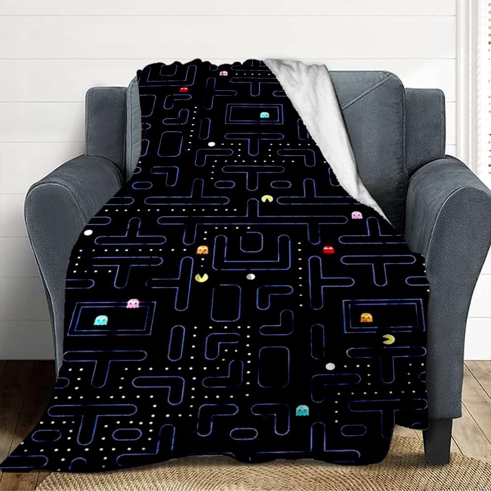 Pacman Maze Flannel Blanket Throw Blanket Soft Warm Sofa Bed Camping Car home Decor Unique Christmas Gift C9302516