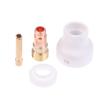 4 Buc Sudură Tig 1.6/2.4/3.2Mm Duze Ceramice Albe Kit Cupe Alumina Torțe Wp17 18 26 Corp Pensetă Scurtă Set Lentilă Gaz