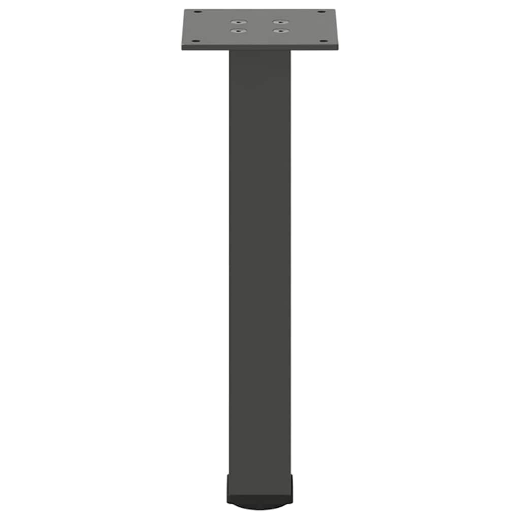 Vidaxl Nogi Do Stolika Kawowego, 4 Szt., Antracyt, 30-32 Cm, Stal
