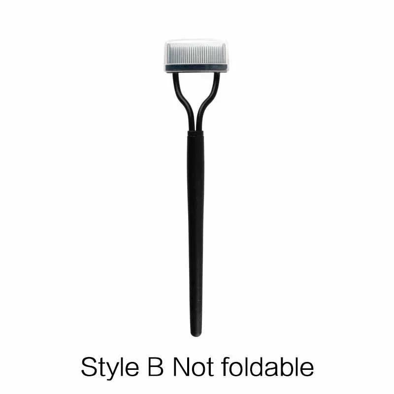 

Черные щипцы для завивки ресниц с расческой, инструмент для макияжа, аппликатор, кисть для ресниц, щипцы для бровей, расческа для ресниц, керлер для красивых ресниц