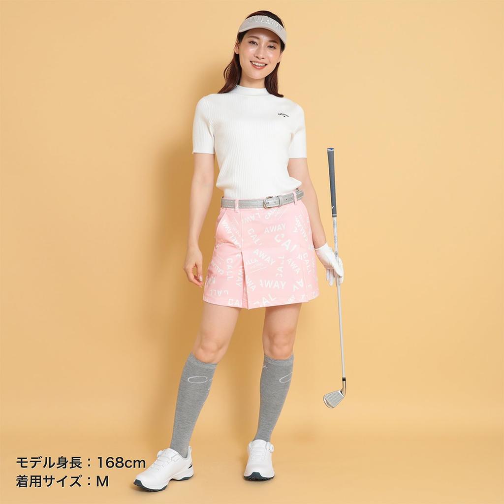 Callaway Stretch Skirt with Logo Collage Pattern Golf C24228212 Size S Women's 8-Way / / 1091_Pink,