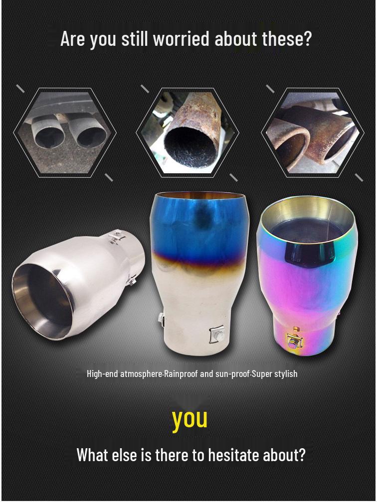 Compatible Tailpipe for Toyota Prado, CRV, Haval H6, Reiz, ASX, Journey, Vitara, and Pajero Sport