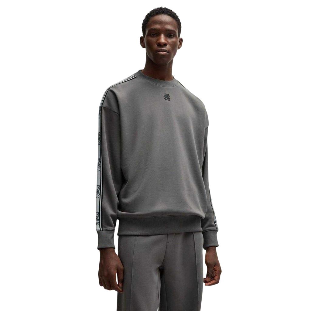 Hugo Mens Red Label Cotton Branded Tape Sweatshirt