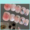 Colorful Rainbow Peach Nail Stickers For Girls Wholesale Handmade Nail Art Decals For Women