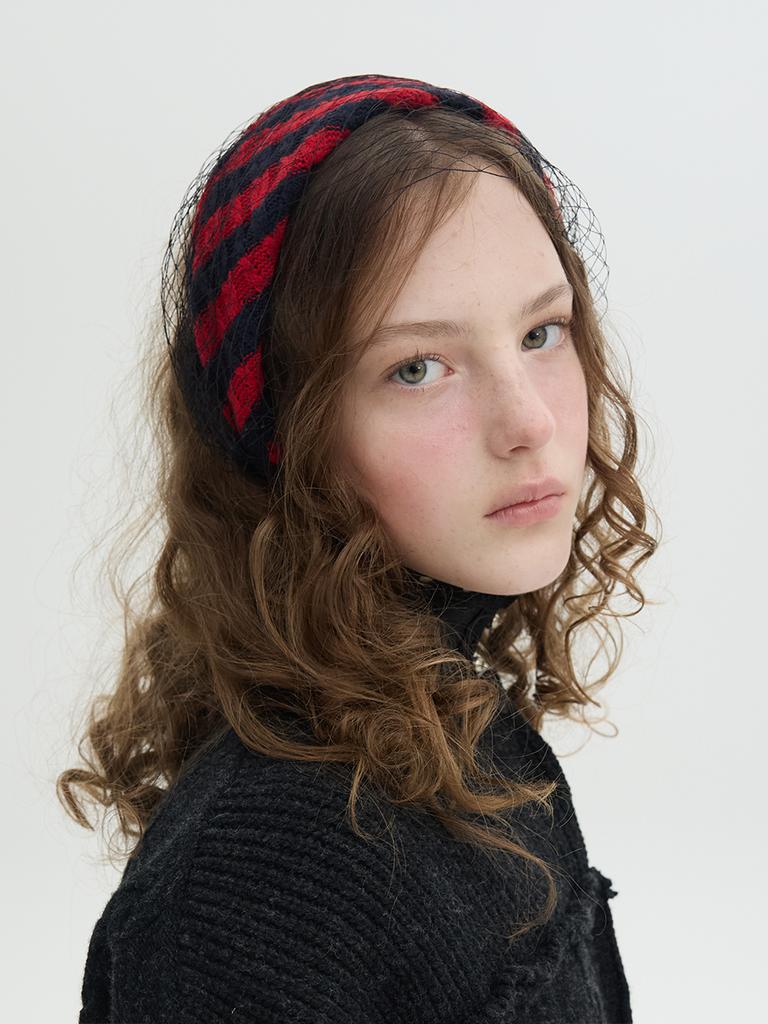 Brownhat Jolie Fascinator - Cloche Red