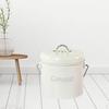 Bucket with Lid Kitchen Tar Carrying Handle Rustproof Easy To Clean