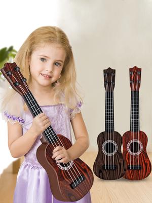 Zabawka Ukulele Klasyczna Gitara Instrument Muzyczny, Dzieci Bawią Się Wczesną Edukacją Naukową, Regulowane Pierścienie z Wiosłami 2 Kolory