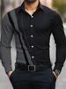 Western Style Long Sleeve Shirt, Cowboy Desert Print, Casual Fashion Men's Shirt