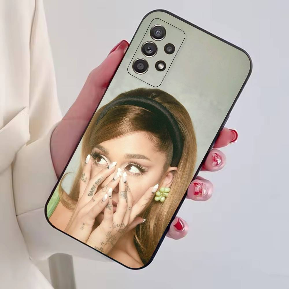 Singer A-Ariana Grande Phone Case For Samsung S25,S24,S21,S22,S23,S30,Ultra,S20,Plus,Fe,Soft Silicone Black Cover